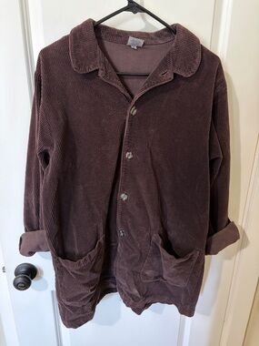 CP Shades Chocolate Brown Corduroy Shirt Jacket